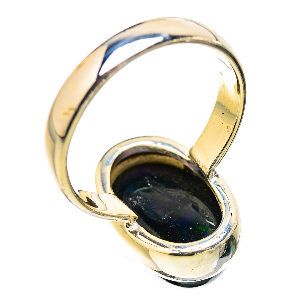 Black Opal Rings handcrafted by Anasilvercos - RING130410 - Photo 3