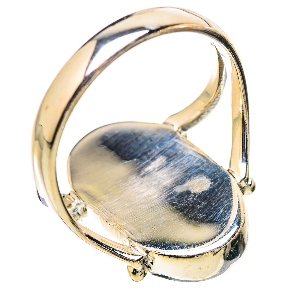 Rainbow Moonstone Rings handcrafted by Anasilvercos - RING130416 - Photo 3