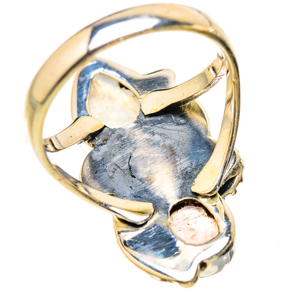 Rainbow Moonstone Rings handcrafted by Anasilvercos - RING130430 - Photo 3