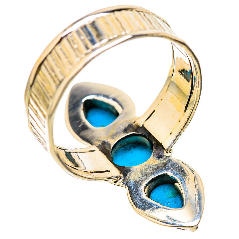 Sleeping Beauty Turquoise Rings handcrafted by Anasilvercos - RING130445 - Photo 3