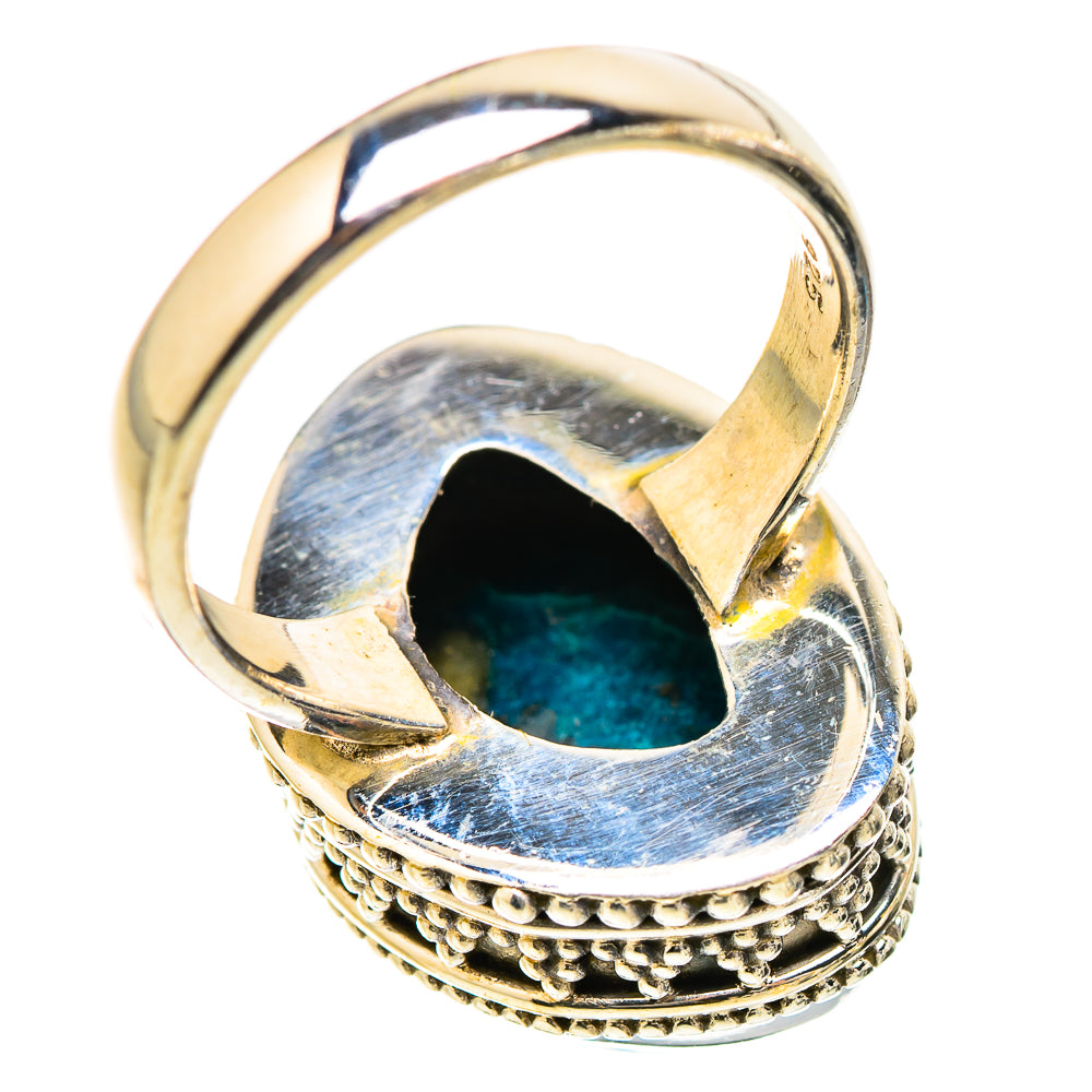 Chrysocolla In Malachite Rings handcrafted by Anasilvercos - RING130448 - Photo 3