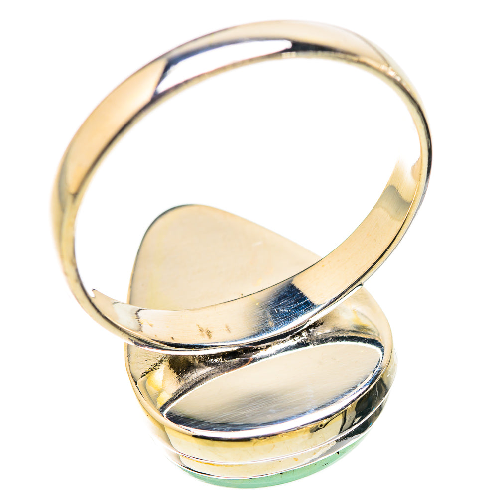 Green Moonstone Rings handcrafted by Anasilvercos - RING130454 - Photo 3