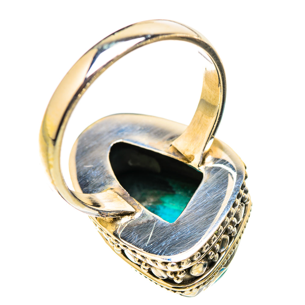 Chrysocolla In Malachite Rings handcrafted by Anasilvercos - RING130464 - Photo 3
