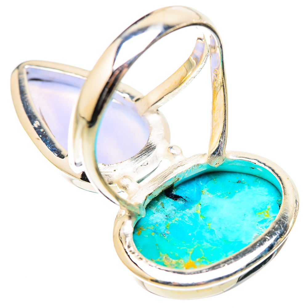 Blue Lace Agate Rings handcrafted by Anasilvercos - RING130507 - Photo 3
