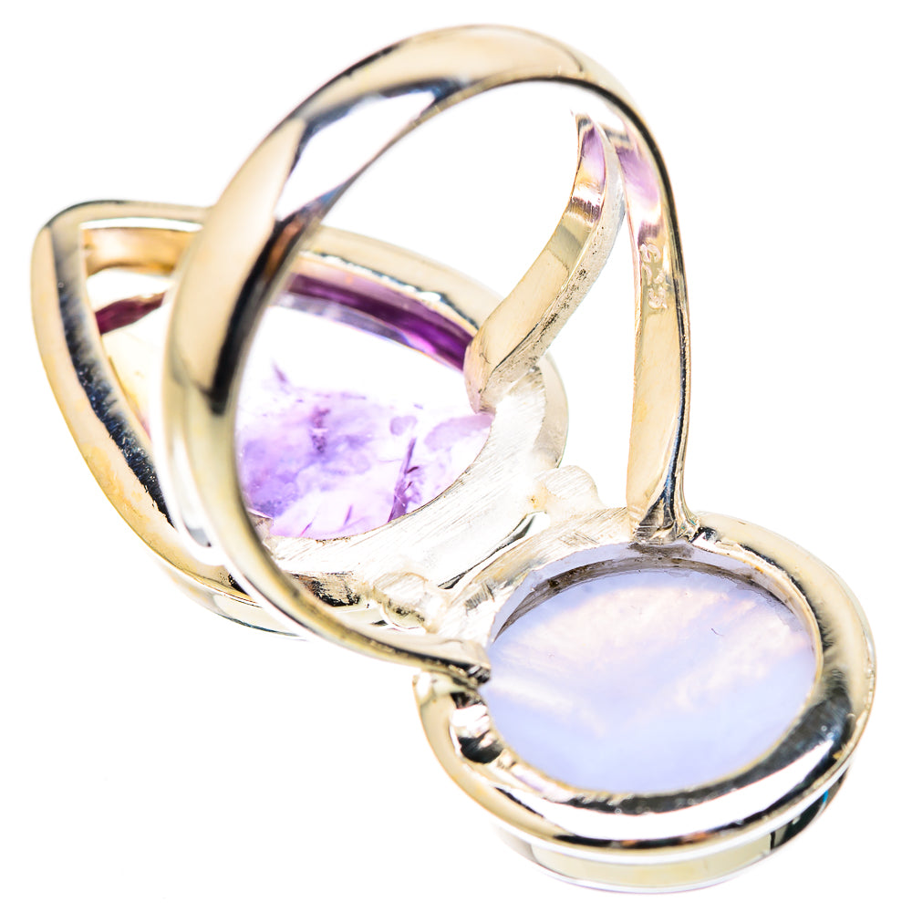 Blue Lace Agate Rings handcrafted by Anasilvercos - RING130516 - Photo 3
