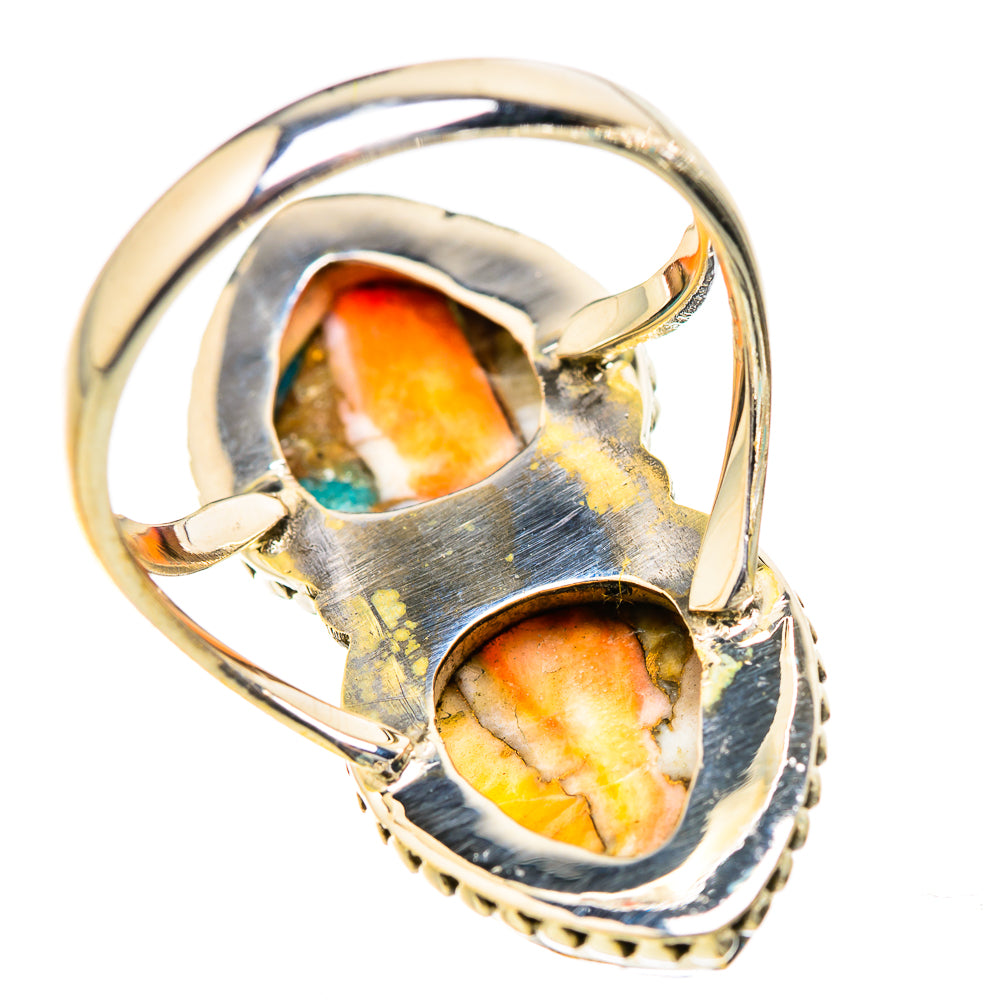 Spiny Oyster Turquoise Rings handcrafted by Anasilvercos - RING130522 - Photo 3