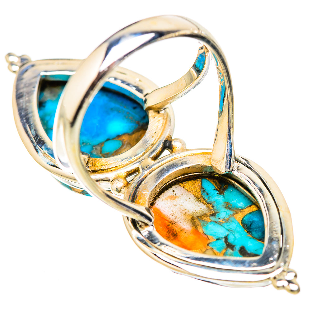 Spiny Oyster Turquoise Rings handcrafted by Anasilvercos - RING130528 - Photo 3