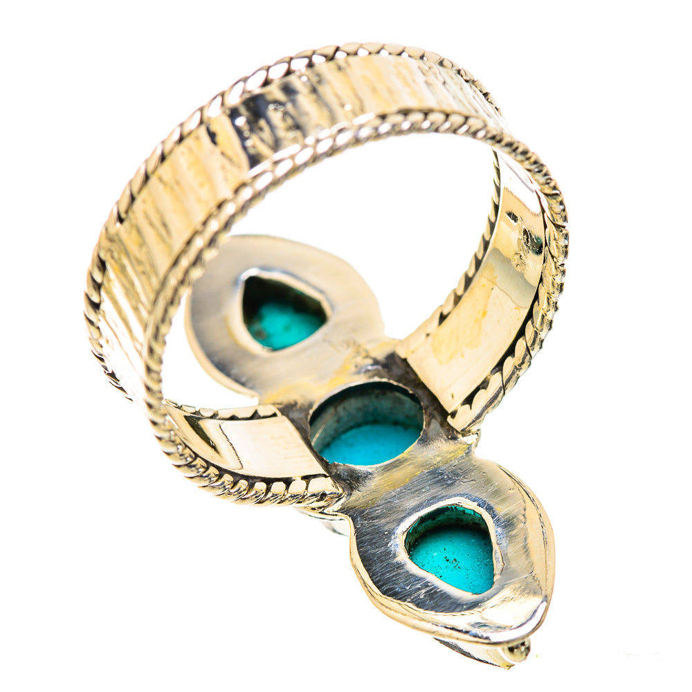 Sleeping Beauty Turquoise Rings handcrafted by Anasilvercos - RING130541 - Photo 3