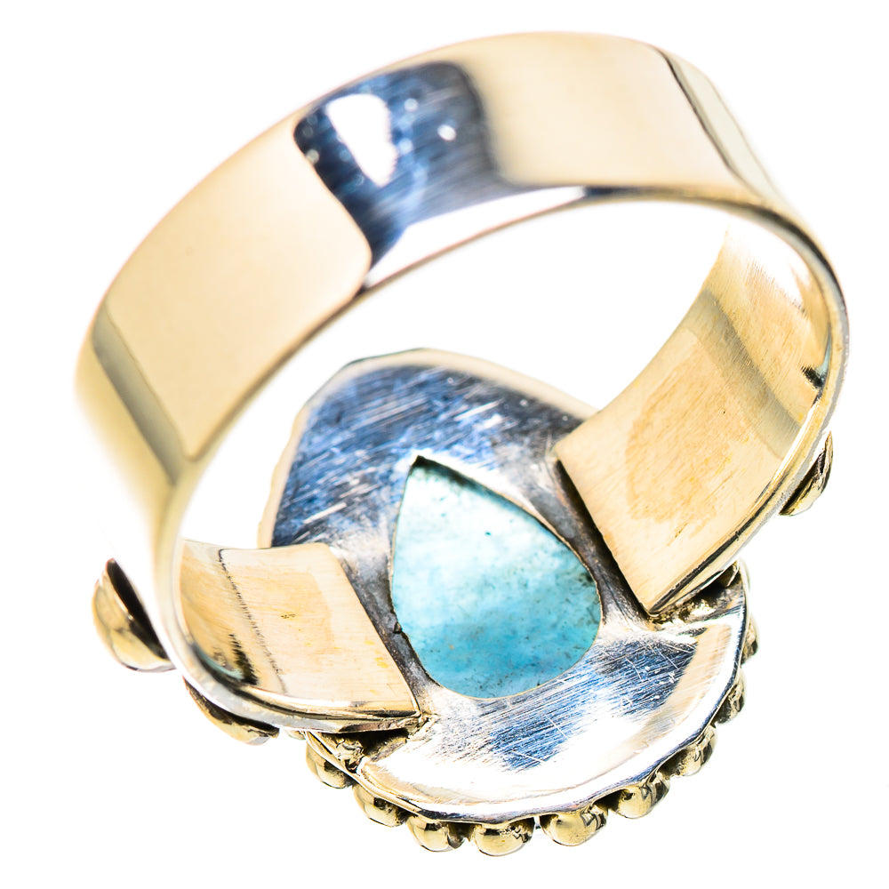 Blue Fluorite Rings handcrafted by Anasilvercos - RING130546 - Photo 3