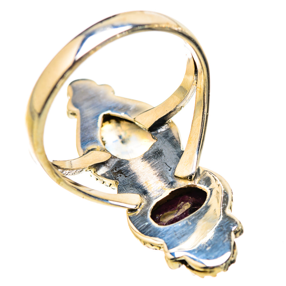 Rainbow Moonstone Rings handcrafted by Anasilvercos - RING130556 - Photo 3