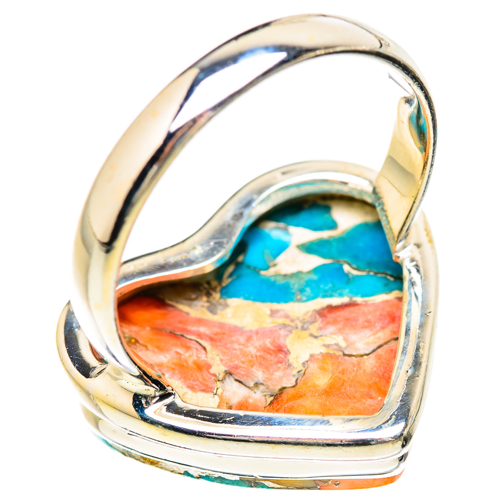 Spiny Oyster Turquoise Rings handcrafted by Anasilvercos - RING130617 - Photo 3