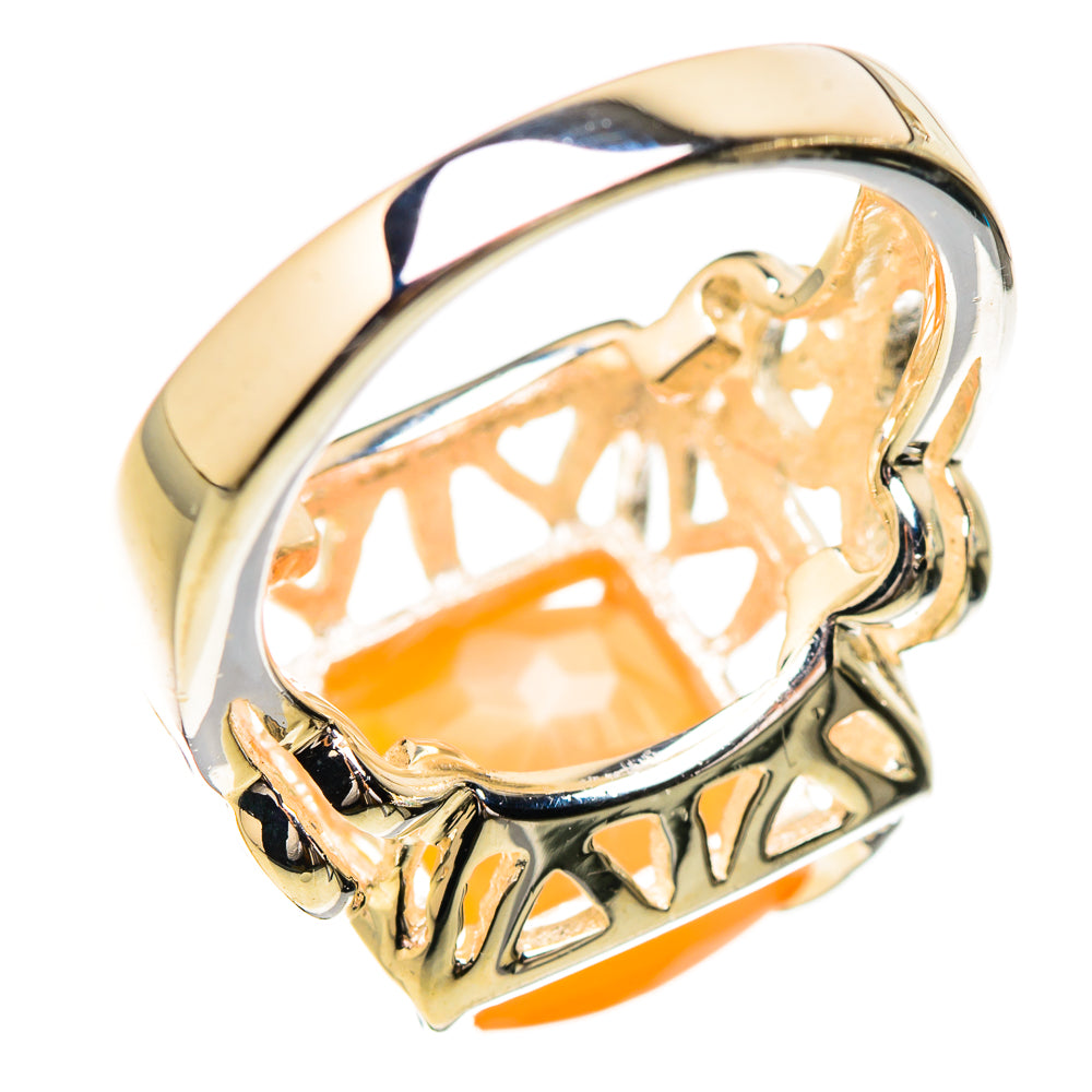 Peach Moonstone Rings handcrafted by Anasilvercos - RING130671 - Photo 3