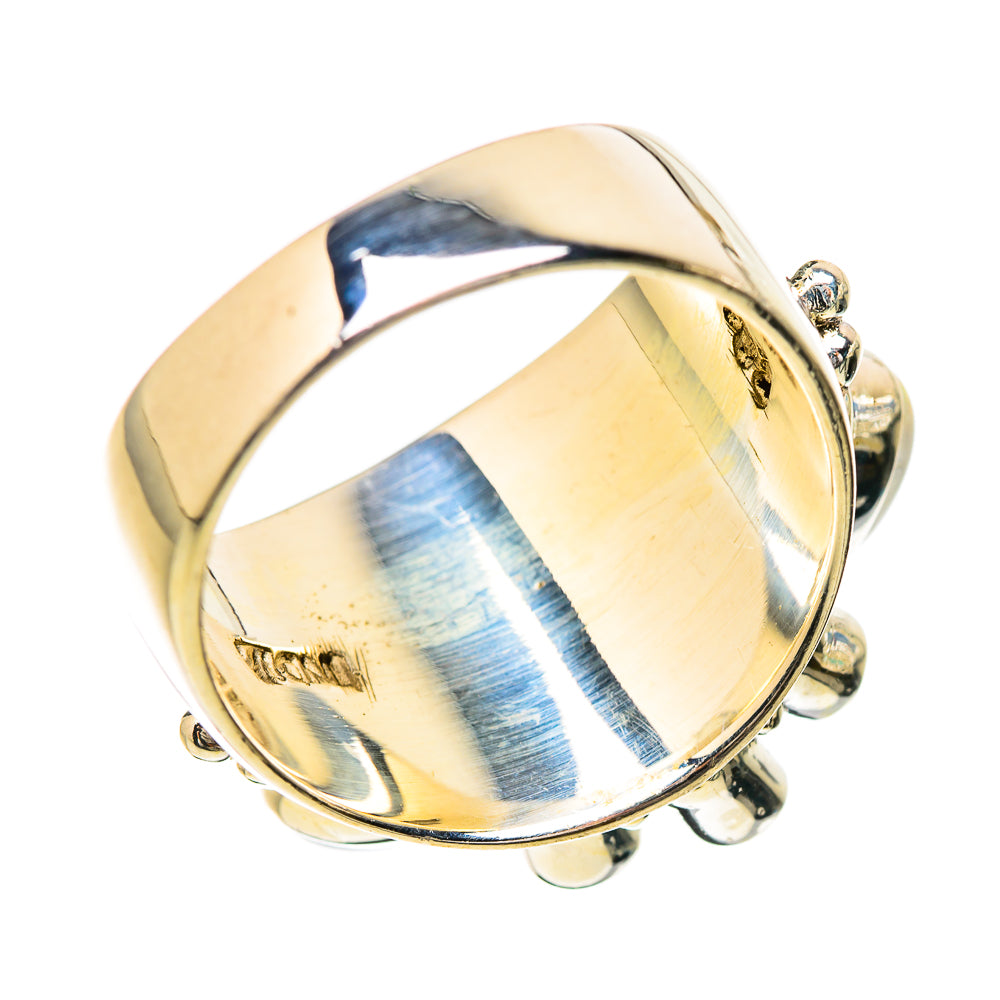 Rainbow Moonstone Rings handcrafted by Anasilvercos - RING130679 - Photo 3