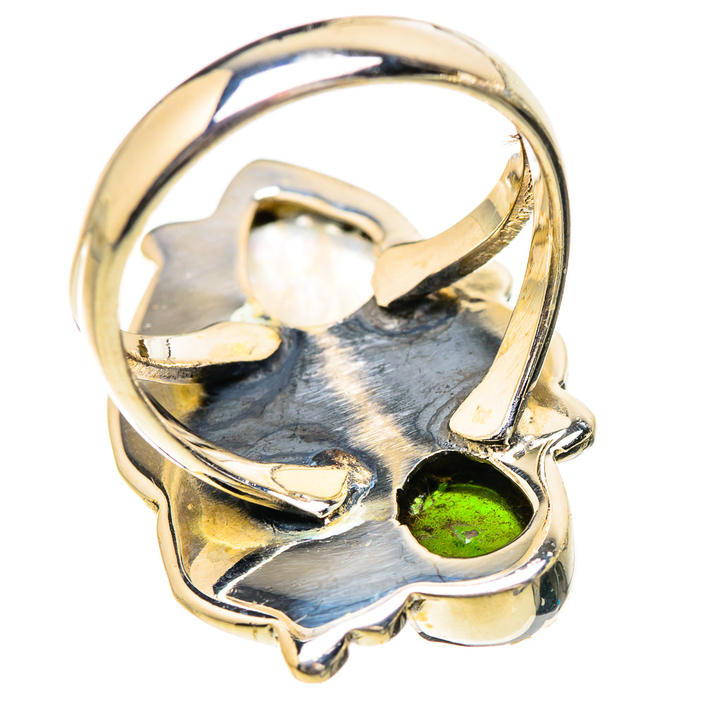 Rainbow Moonstone Rings handcrafted by Anasilvercos - RING130699 - Photo 3