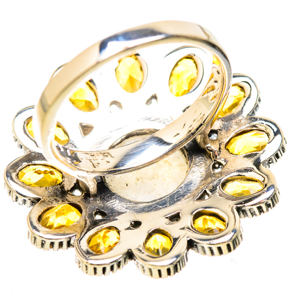 Rainbow Moonstone Rings handcrafted by Anasilvercos - RING130730 - Photo 3