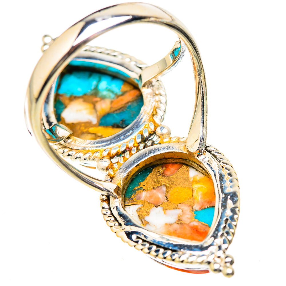 Spiny Oyster Turquoise Rings handcrafted by Anasilvercos - RING130744 - Photo 3