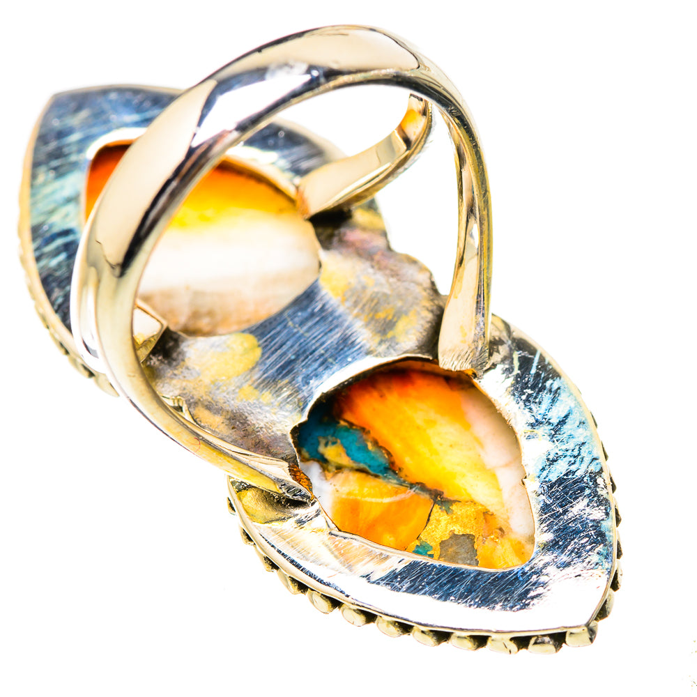 Spiny Oyster Turquoise Rings handcrafted by Anasilvercos - RING130747 - Photo 3