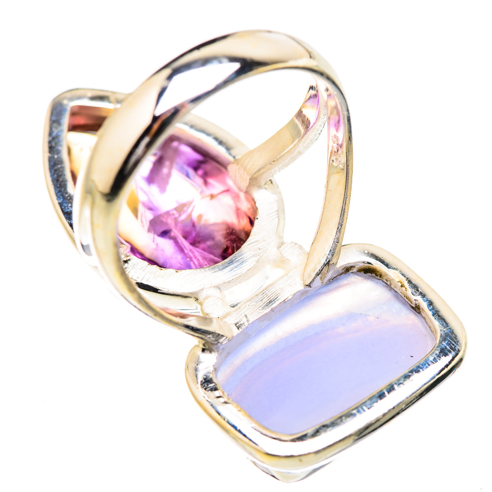 Blue Lace Agate Rings handcrafted by Anasilvercos - RING130756 - Photo 3