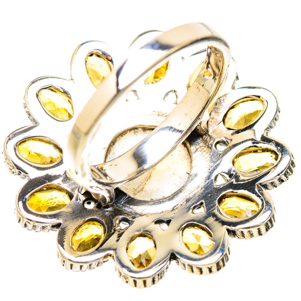 Rainbow Moonstone Rings handcrafted by Anasilvercos - RING130775 - Photo 3