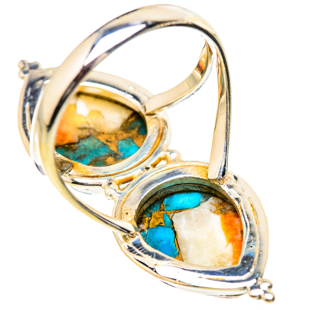 Spiny Oyster Turquoise Rings handcrafted by Anasilvercos - RING130798 - Photo 3