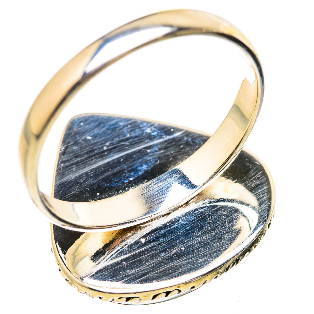Rainbow Moonstone Rings handcrafted by Anasilvercos - RING130801 - Photo 3