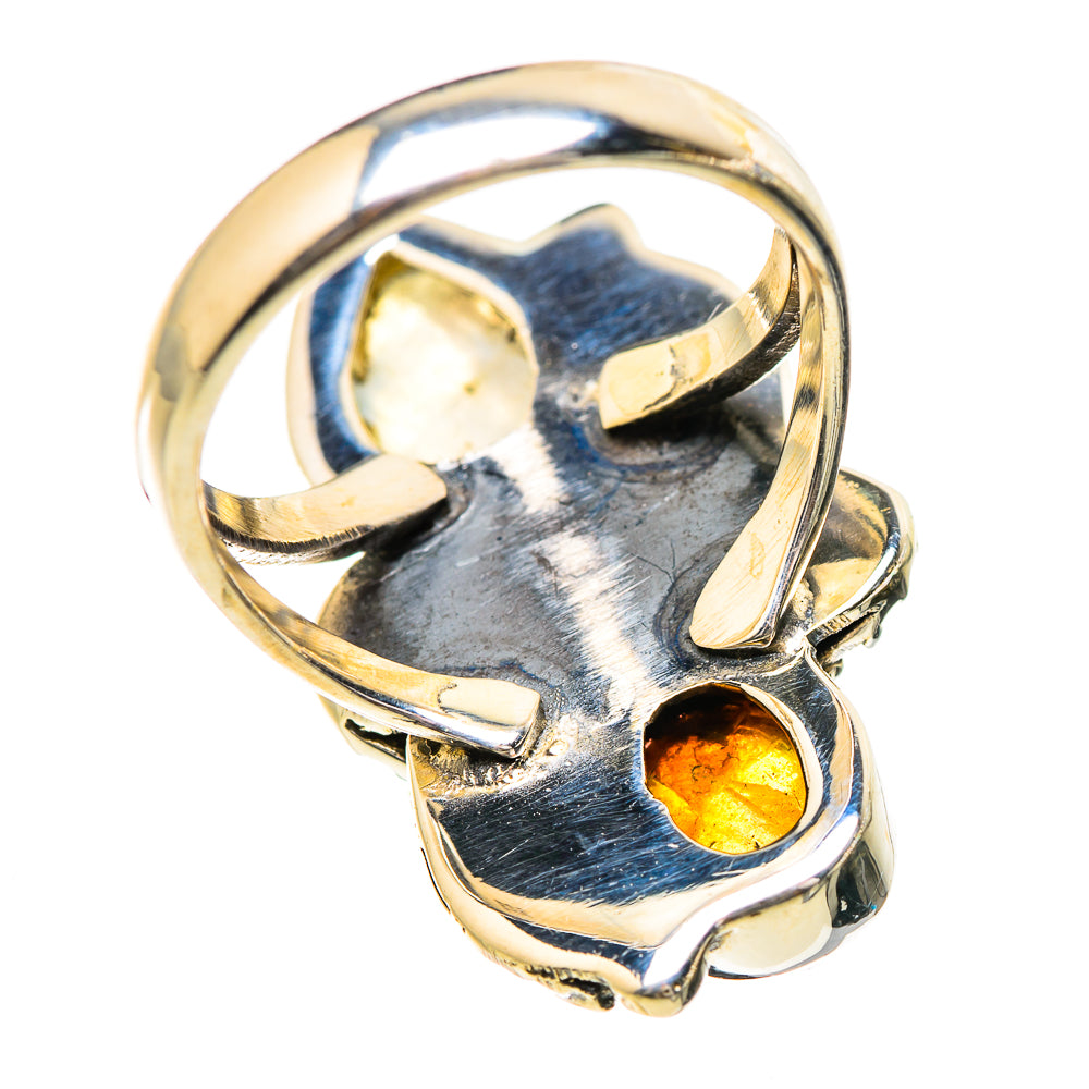 Rainbow Moonstone Rings handcrafted by Anasilvercos - RING130805 - Photo 3