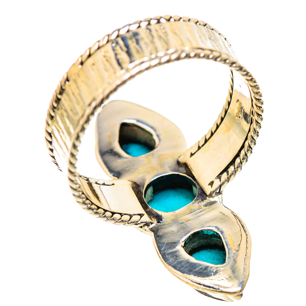 Sleeping Beauty Turquoise Rings handcrafted by Anasilvercos - RING130822 - Photo 3