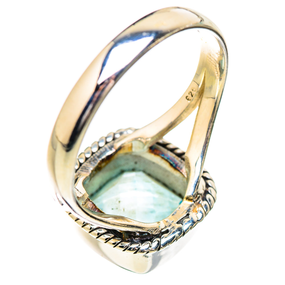 Blue Topaz Rings handcrafted by Anasilvercos - RING130827 - Photo 3