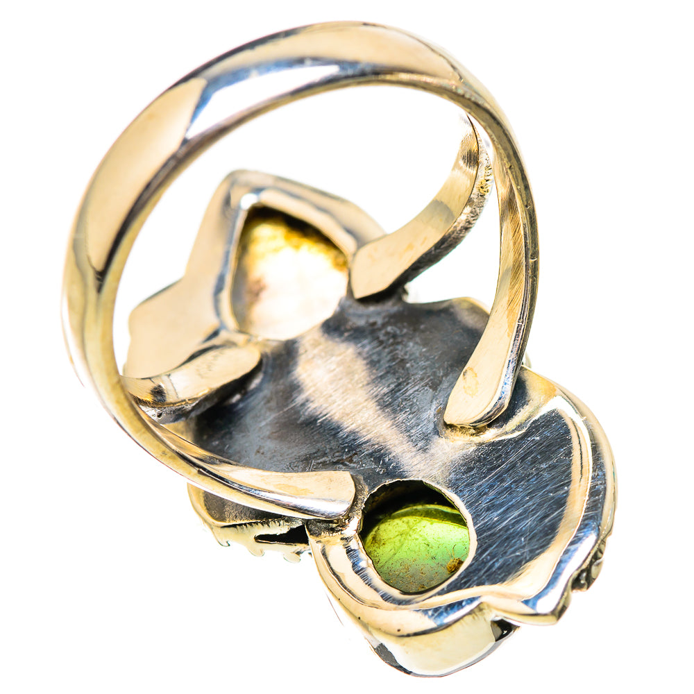 Rainbow Moonstone Rings handcrafted by Anasilvercos - RING130830 - Photo 3