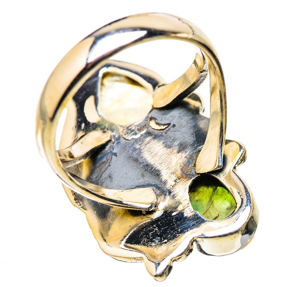 Rainbow Moonstone Rings handcrafted by Anasilvercos - RING130904 - Photo 3