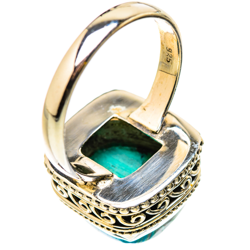 Malachite In Chrysocolla Rings handcrafted by Anasilvercos - RING130912 - Photo 3