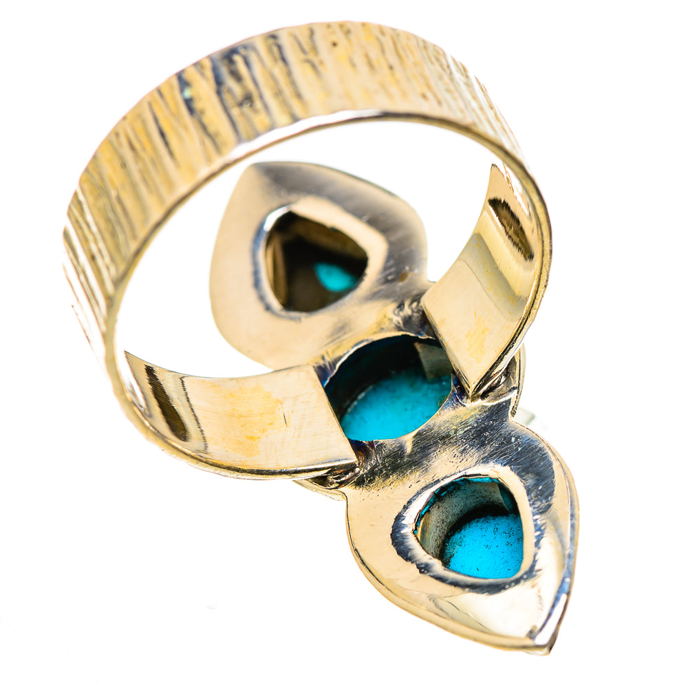 Sleeping Beauty Turquoise Rings handcrafted by Anasilvercos - RING130922 - Photo 3