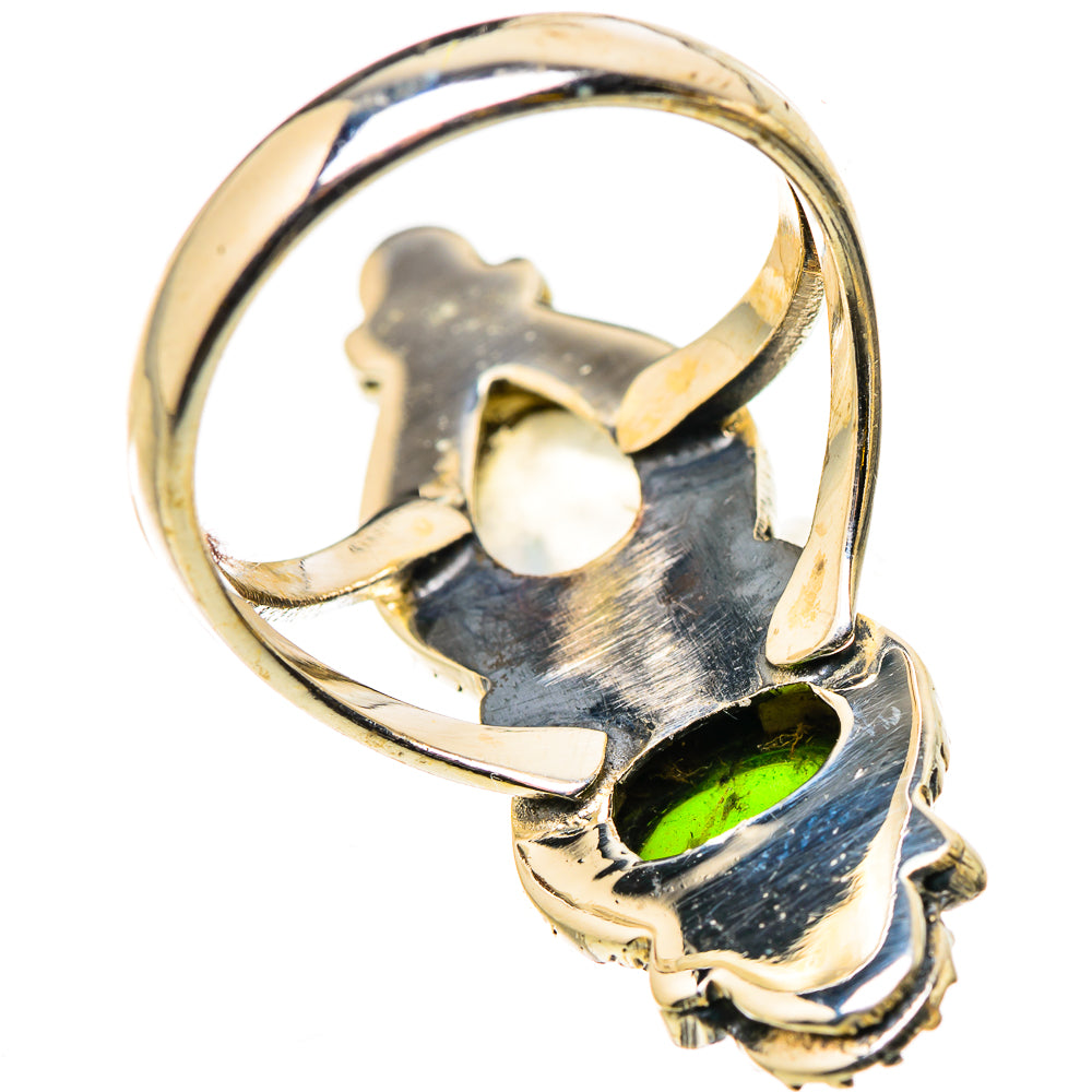 Rainbow Moonstone Rings handcrafted by Anasilvercos - RING130926 - Photo 3