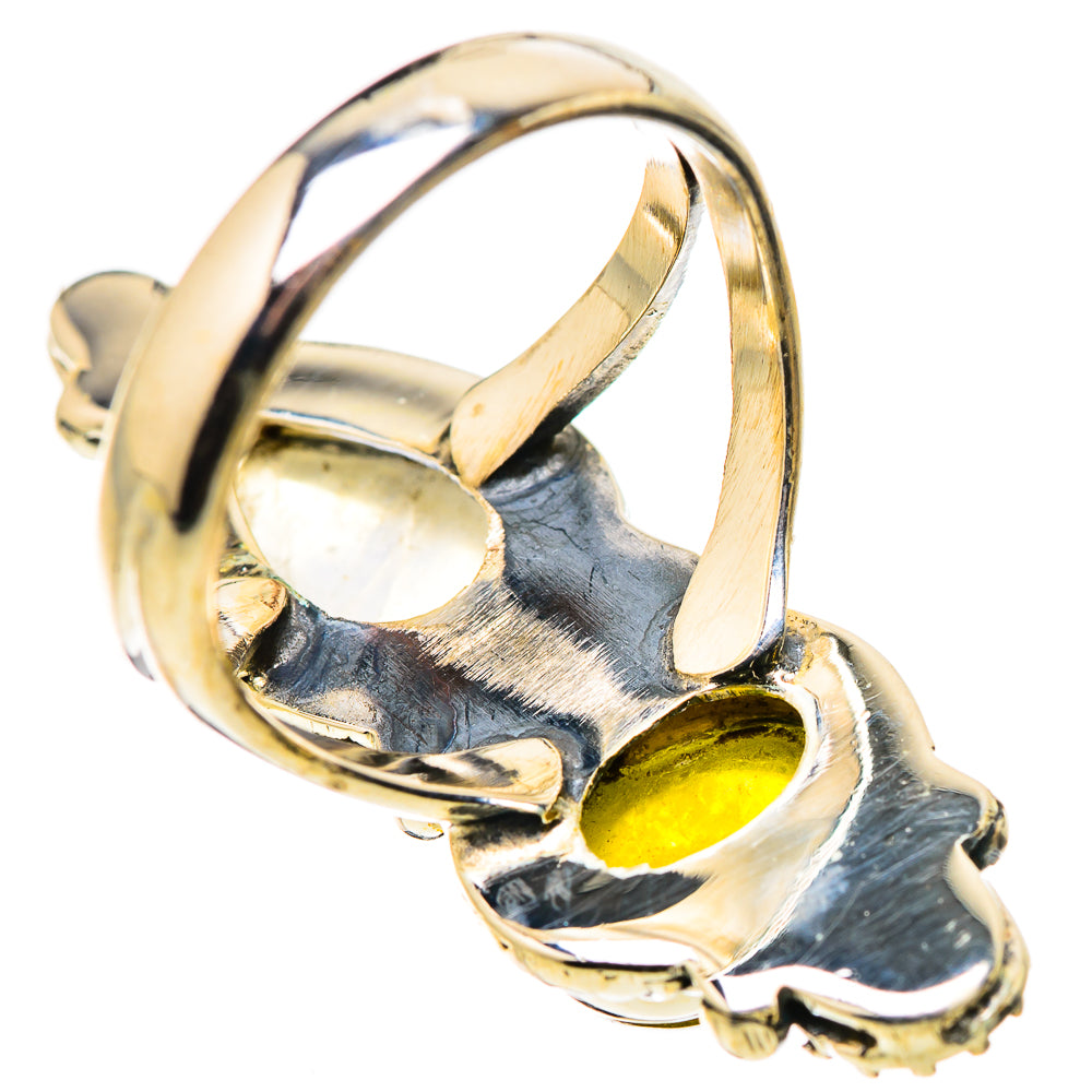 Rainbow Moonstone Rings handcrafted by Anasilvercos - RING130951 - Photo 3