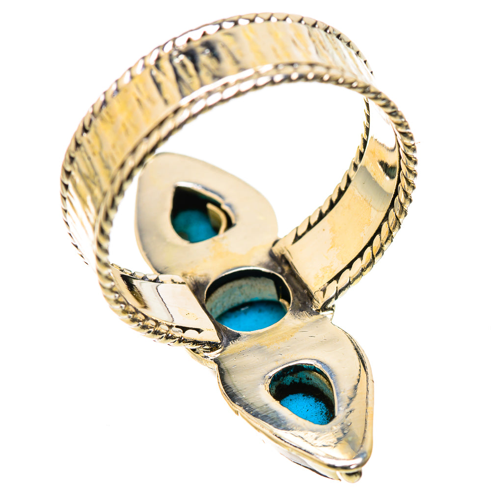 Sleeping Beauty Turquoise Rings handcrafted by Anasilvercos - RING130999 - Photo 3