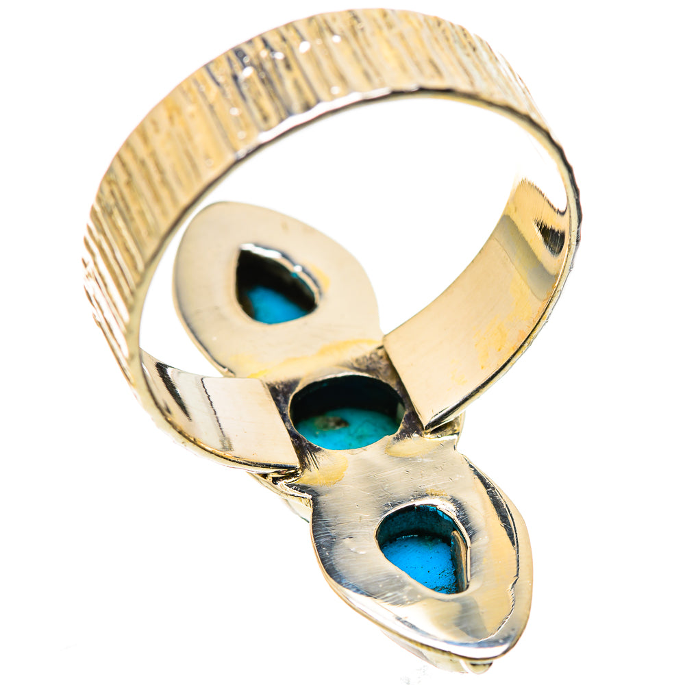 Sleeping Beauty Turquoise Rings handcrafted by Anasilvercos - RING131012 - Photo 3