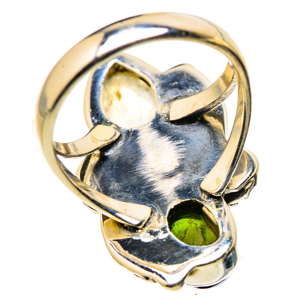 Rainbow Moonstone Rings handcrafted by Anasilvercos - RING131014 - Photo 3