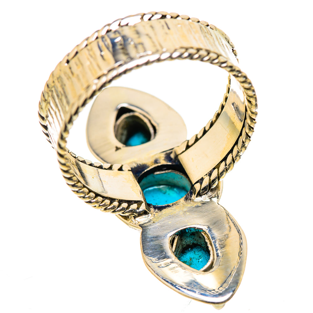 Sleeping Beauty Turquoise Rings handcrafted by Anasilvercos - RING131019 - Photo 3