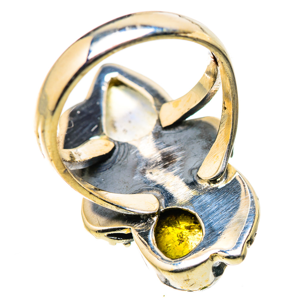 Rainbow Moonstone Rings handcrafted by Anasilvercos - RING131025 - Photo 3