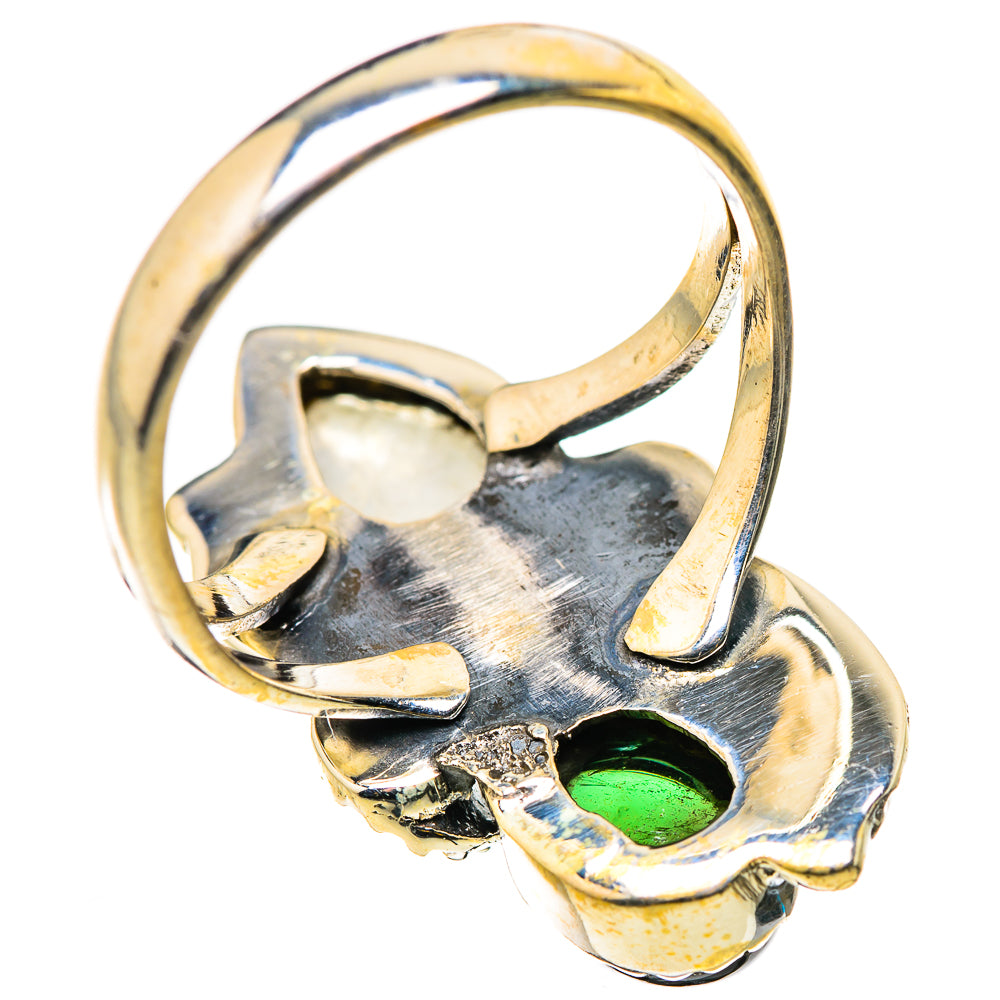Rainbow Moonstone Rings handcrafted by Anasilvercos - RING131038 - Photo 3