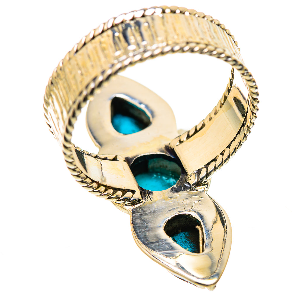 Sleeping Beauty Turquoise Rings handcrafted by Anasilvercos - RING131048 - Photo 3