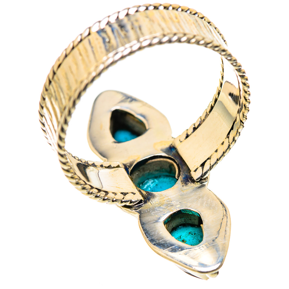 Sleeping Beauty Turquoise Rings handcrafted by Anasilvercos - RING131054 - Photo 3