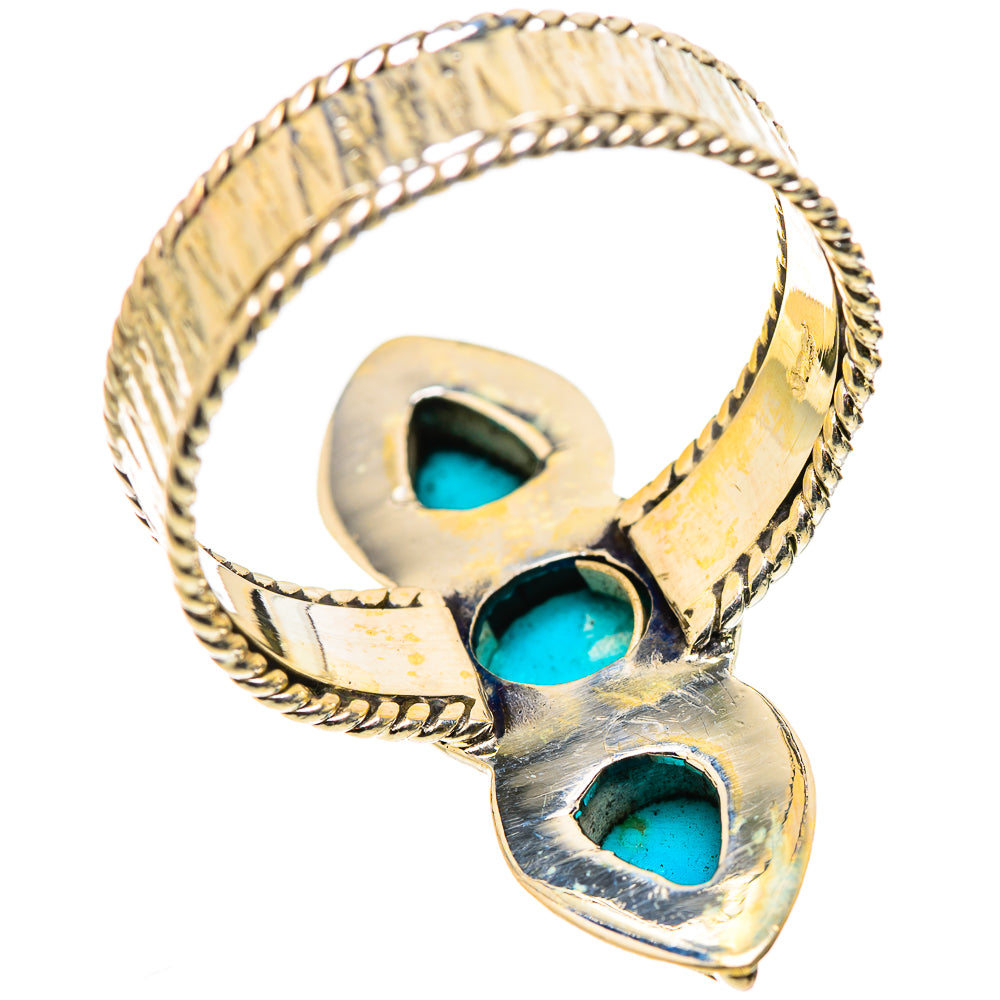 Sleeping Beauty Turquoise Rings handcrafted by Anasilvercos - RING131058 - Photo 3