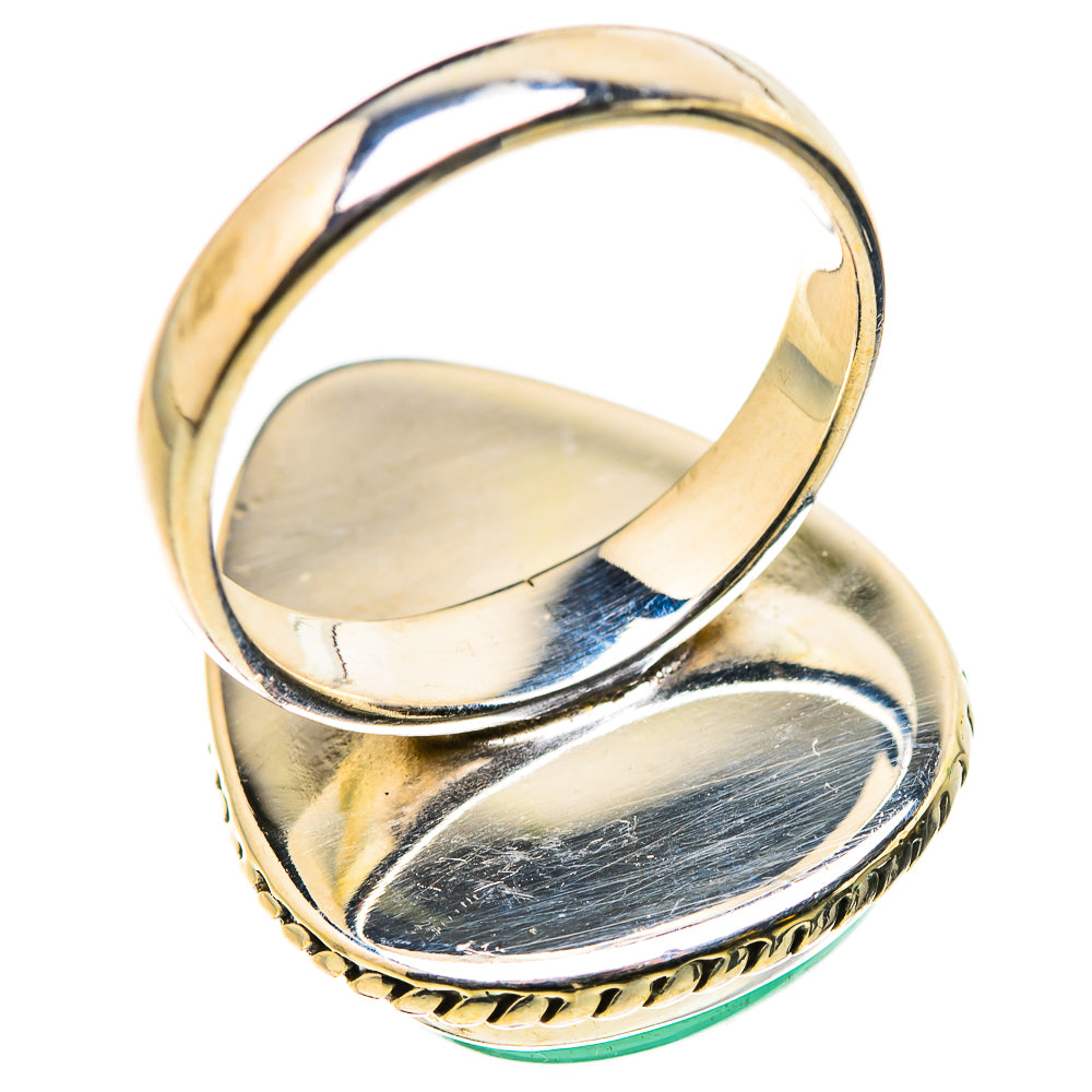 Green Moonstone Rings handcrafted by Anasilvercos - RING131061 - Photo 3