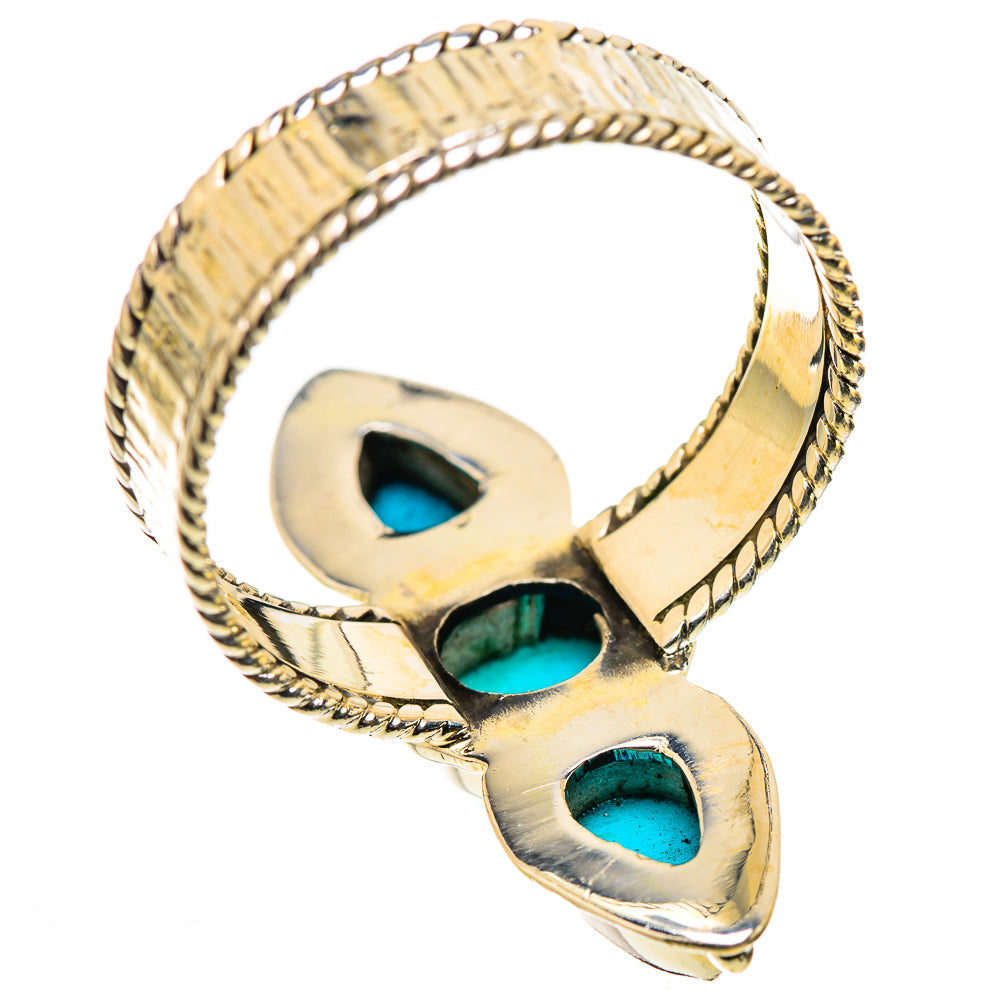Sleeping Beauty Turquoise Rings handcrafted by Anasilvercos - RING131068 - Photo 3