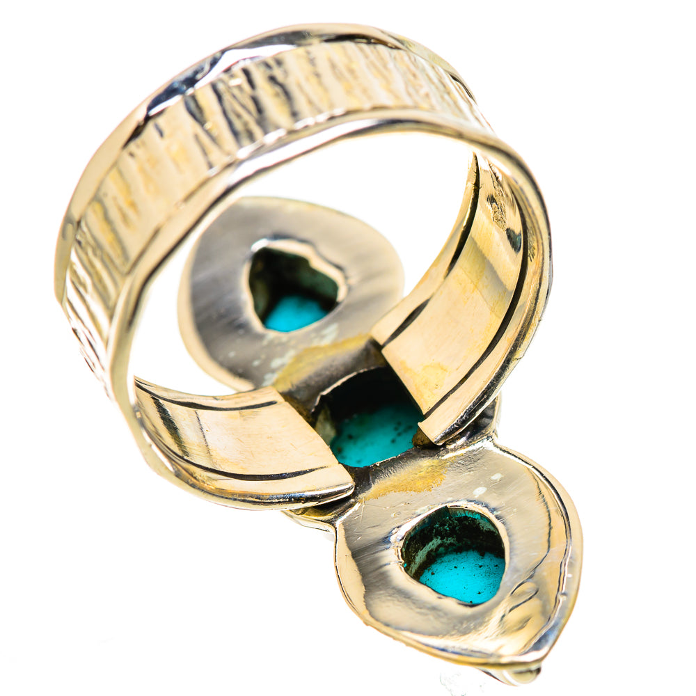 Sleeping Beauty Turquoise Rings handcrafted by Anasilvercos - RING131070 - Photo 3
