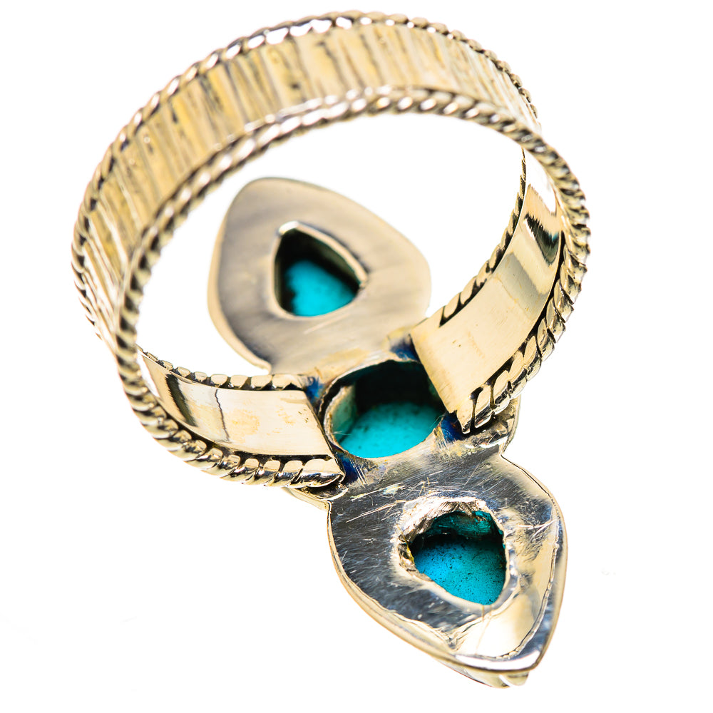 Sleeping Beauty Turquoise Rings handcrafted by Anasilvercos - RING131078 - Photo 3