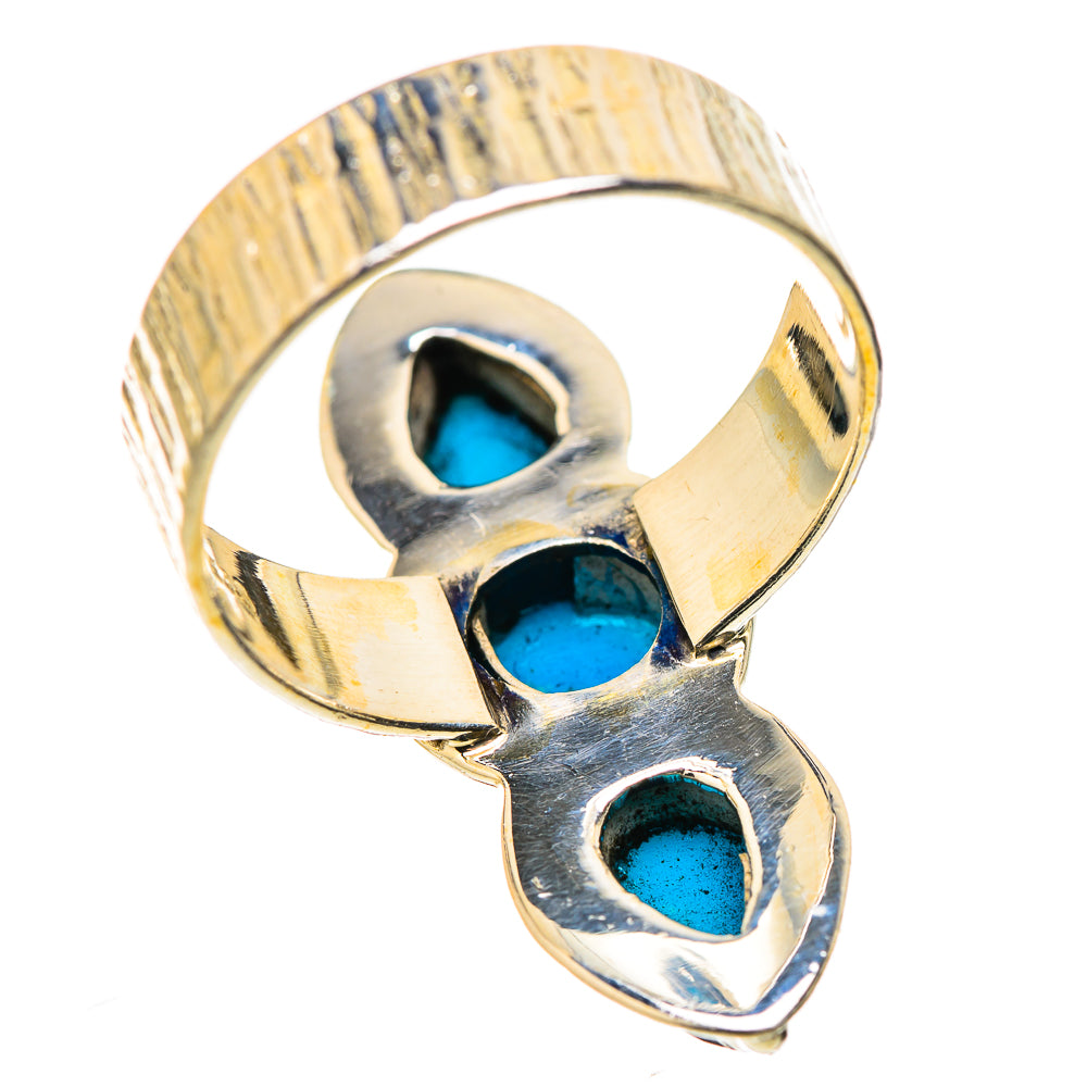 Sleeping Beauty Turquoise Rings handcrafted by Anasilvercos - RING131084 - Photo 3