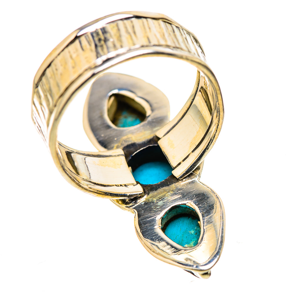 Sleeping Beauty Turquoise Rings handcrafted by Anasilvercos - RING131087 - Photo 3