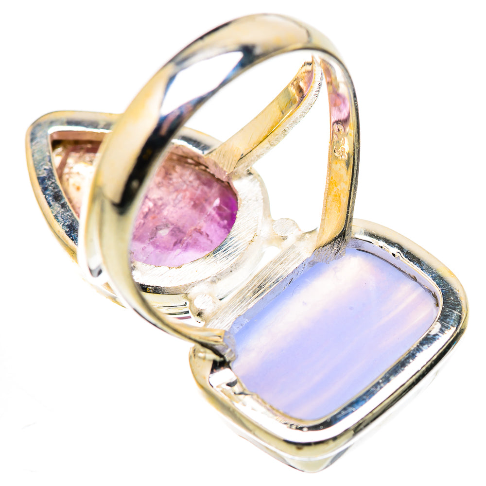 Blue Lace Agate Rings handcrafted by Anasilvercos - RING131115 - Photo 3
